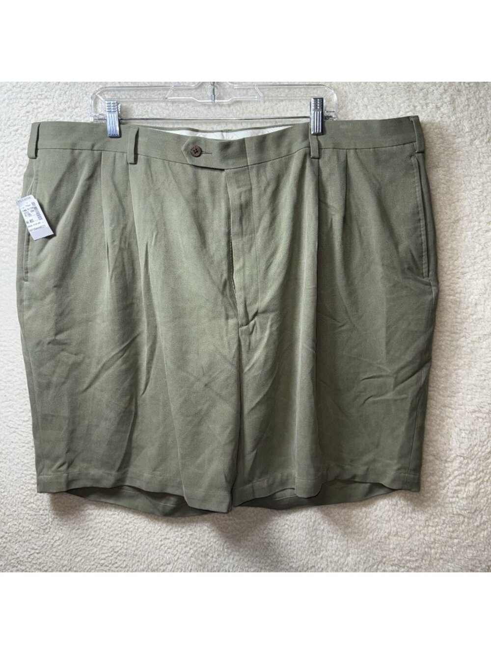 VINTAGE JOS. A. BANK 100% SILK DRESS SHORTS-BEIGE SIZE 46 REGULAR NWT